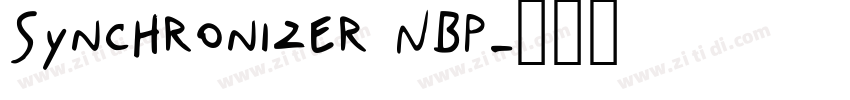 Synchronizer NBP字体转换